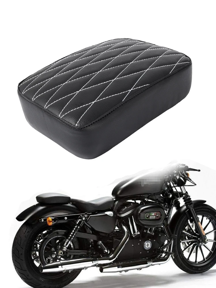 Motorcycle Rear Passenger Cushion 8 Suction Cups Pillion Pad Suction Seat For Harley Dyna Sportster Softail Touring XL 883 1200