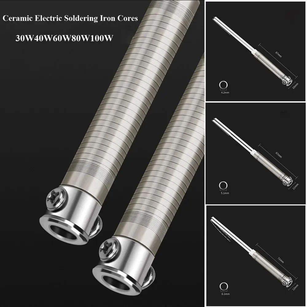 30W40W60W80W100W Ceramic Heating Cores Rewinding Type Heating Up Quickly Electric Soldering Iron Cores