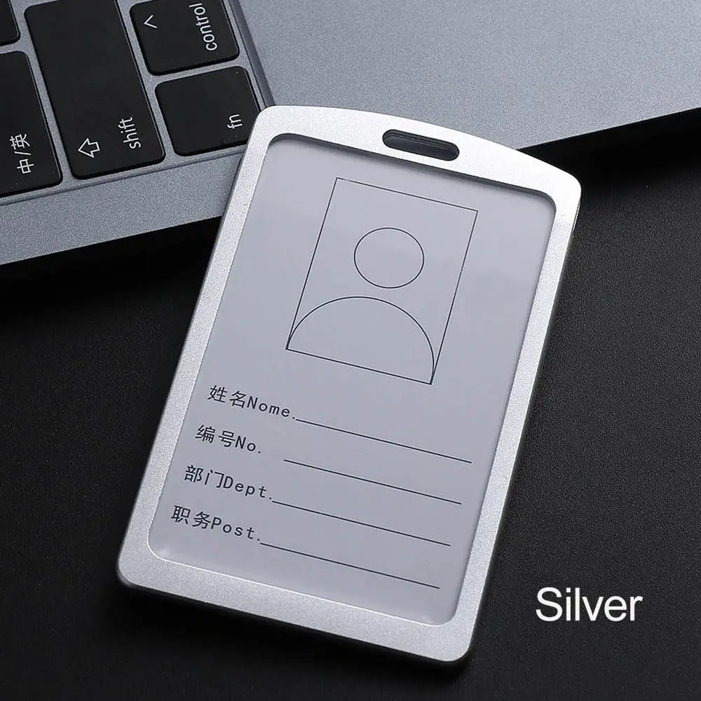 Business Card Protector Cover Identity Case Office Supplies Name Cover Name Tag Holder Vertical Card Cover Card Holder