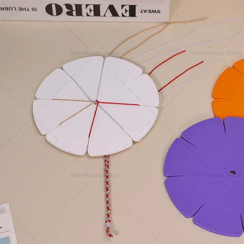 3D Printed Round Bracelet Knitting Kumihimo Disc Disk Tray Braided Rope Knot Weaving Jewelry Desgin Board Jewelry Weaving Tool