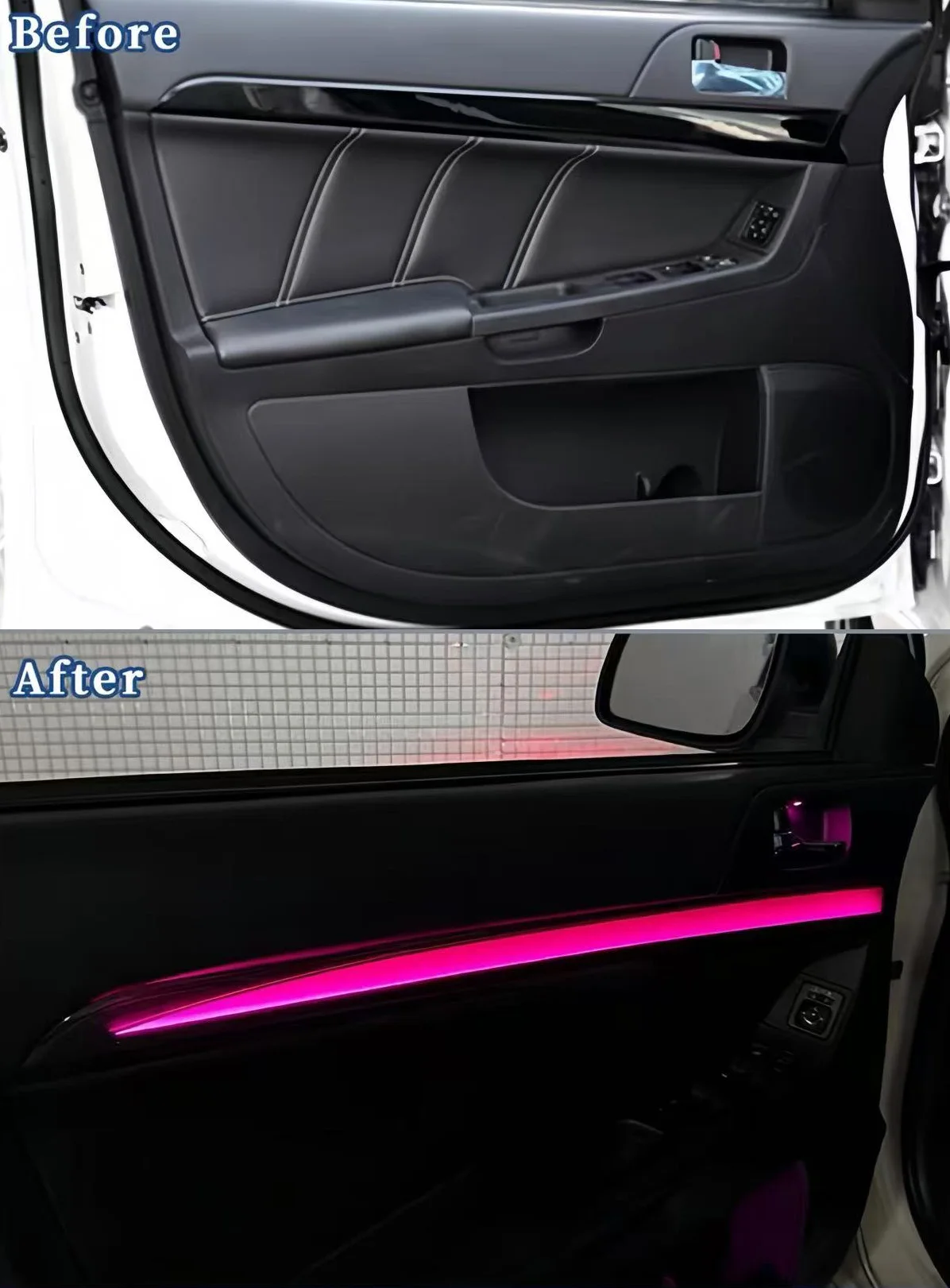 Hot-selling 64-color Ambient Lighting for Lancer Ex Interior Led Symphony Ambient Lighting Kit for Door Lights