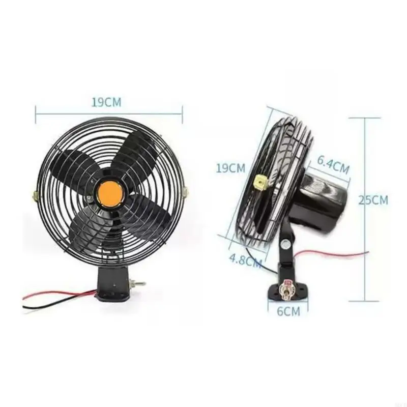 M6CB Fabant automobile à faible bruit Construction métaux SIFFORME FAN FANTAGE REFHIGNAGE POUR VÉHICULES BUS