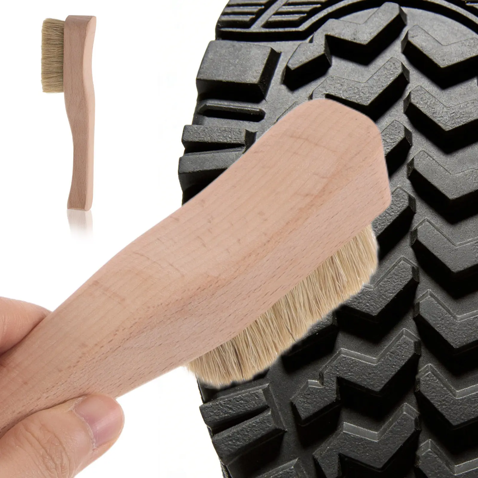 Climbing Brush Wooden Handle Small Rock Cleaning Tool for Bouldering Chalk Removal Indoor Outdoor Climbing Hold Cleaner