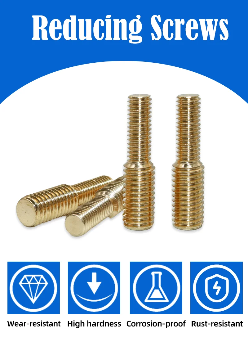 Messing Umwandlung Schraube Gewinde Adapter Konverter Kupfer Bolzen Stecker auf Stecker Doppelkopf Transfer Kamera Schrauben M3 M4 M5 M6 M8 M10 – Detail 1