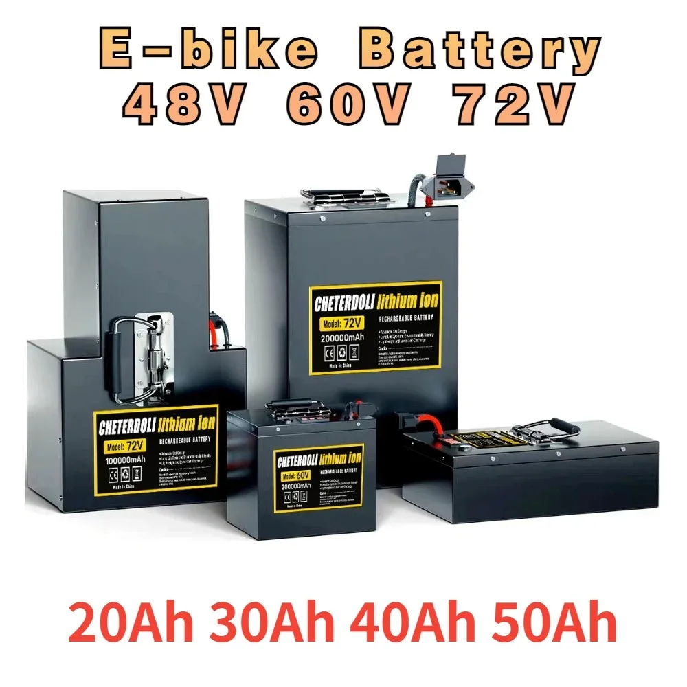 Custom ebike 48v 60v 72v 45ah battery pack lithium ion electric bike battery 40ah 50ah 60ah 70ah 80ah 100ah 30ah 35ah 25ah 20ah