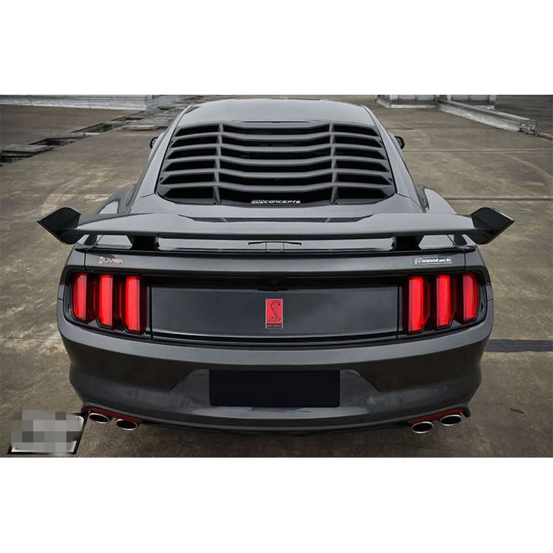 FOR Ford Mustang Coupe 2015  2016  2017 GT style High quality ABS Material black Rear Spoiler Trunk wing