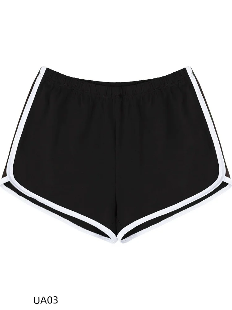 Summer New Women's Cotton Daily Casual Shorts Stretch Drawstring Waist Hanging Sports Shorts Yoga Fitness Sports Pants