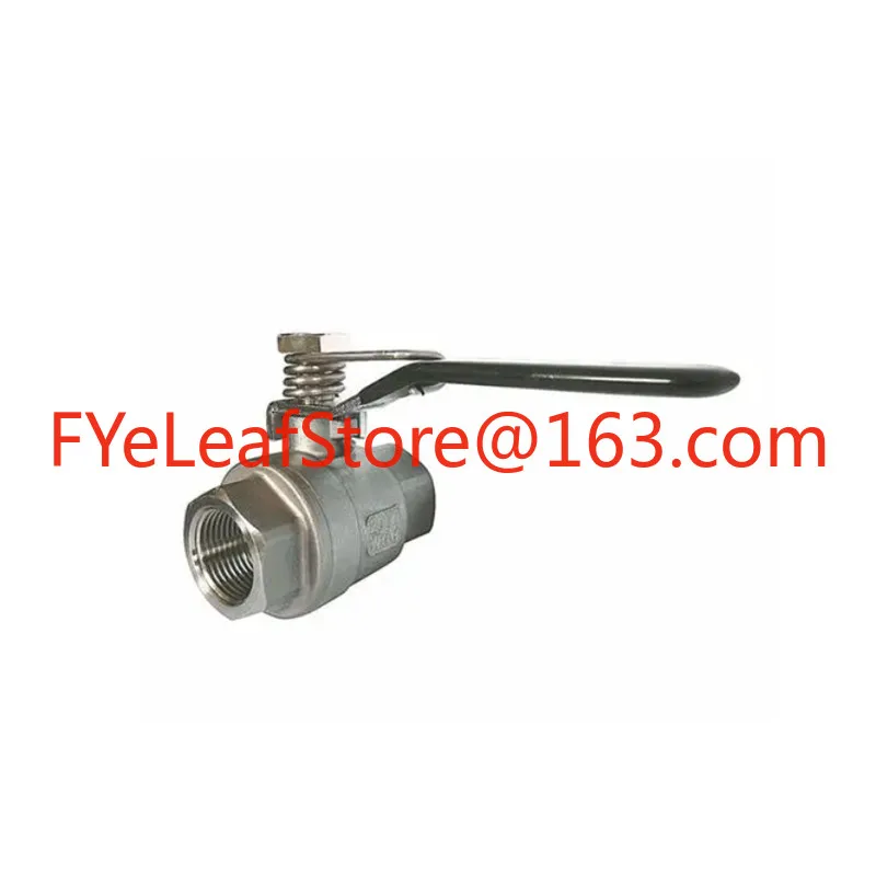 Stainless steel spring return ball valve DN15 self-closing valve 1/2 inner wire 4 points TQ11F-16T release handle automatically