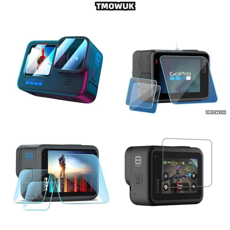 

For GoPro Hero12 11 10 9 Military Grade Tempered Glass - 9H Anti-Yellowing Full Coverage Screen Protector With Privacy Filter &