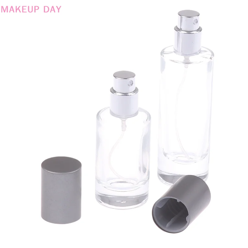 20/30ML Glass Perfume Spray Bottle Aluminum Spray Head Perfume Dispenser Bottle Press Empty Bottle