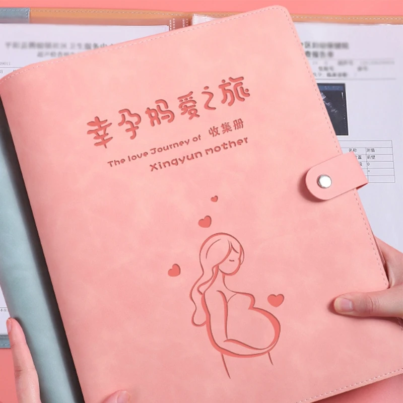 Carpeta archivos hojas sueltas con cierre a presión en forma con 10 bolsillos transparentes