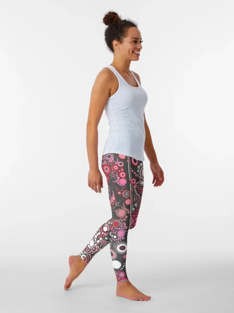 Effervescence Pink Amelia Caruso Leggings Women's tights Sports female Women's push up Womens Leggings