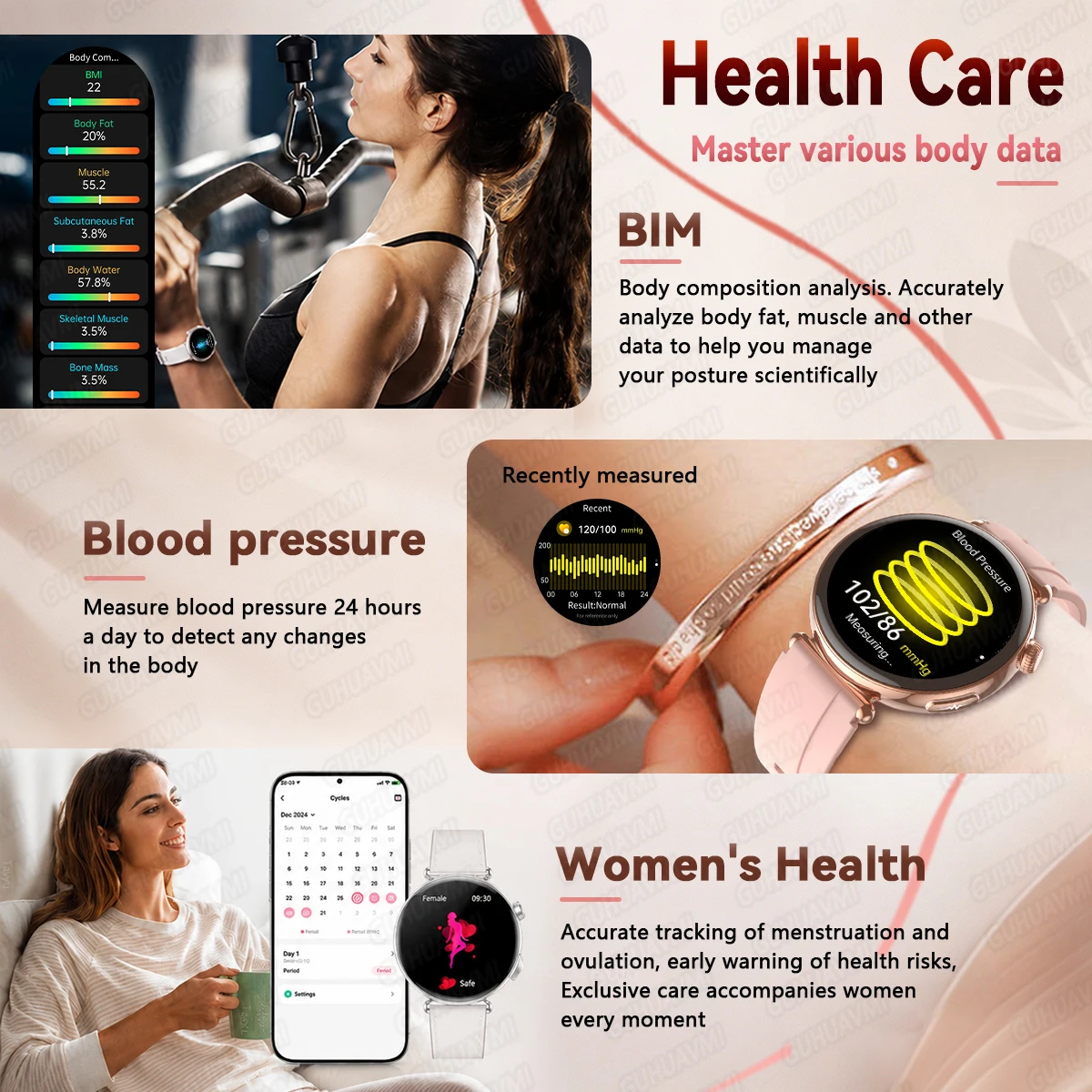 Новые женские смарт-часы 2026  – обзор и цена Smartwatch Ladies Watches For Women