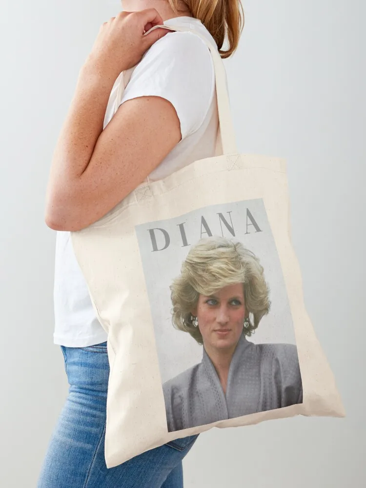 Princess Diana Lady Di Tote Bag reusable shopping bags shopper bag women canvas tote bags aesthetic large size bags