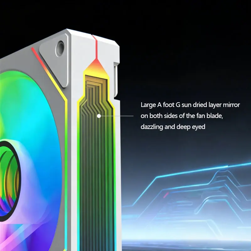 Prism 4th Generation 4PRO Chassis Fan ARGB Heat Dissipation Control Shenguang Synchronous Air-Cooled Cooling Desktop Product