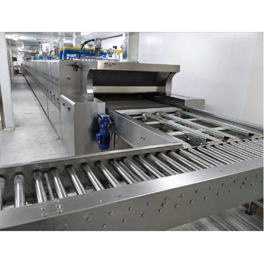 Automatic Industrial Bakery Production Line Gas Tunnel Oven For Bread Biscuit Cake Cookie Baking