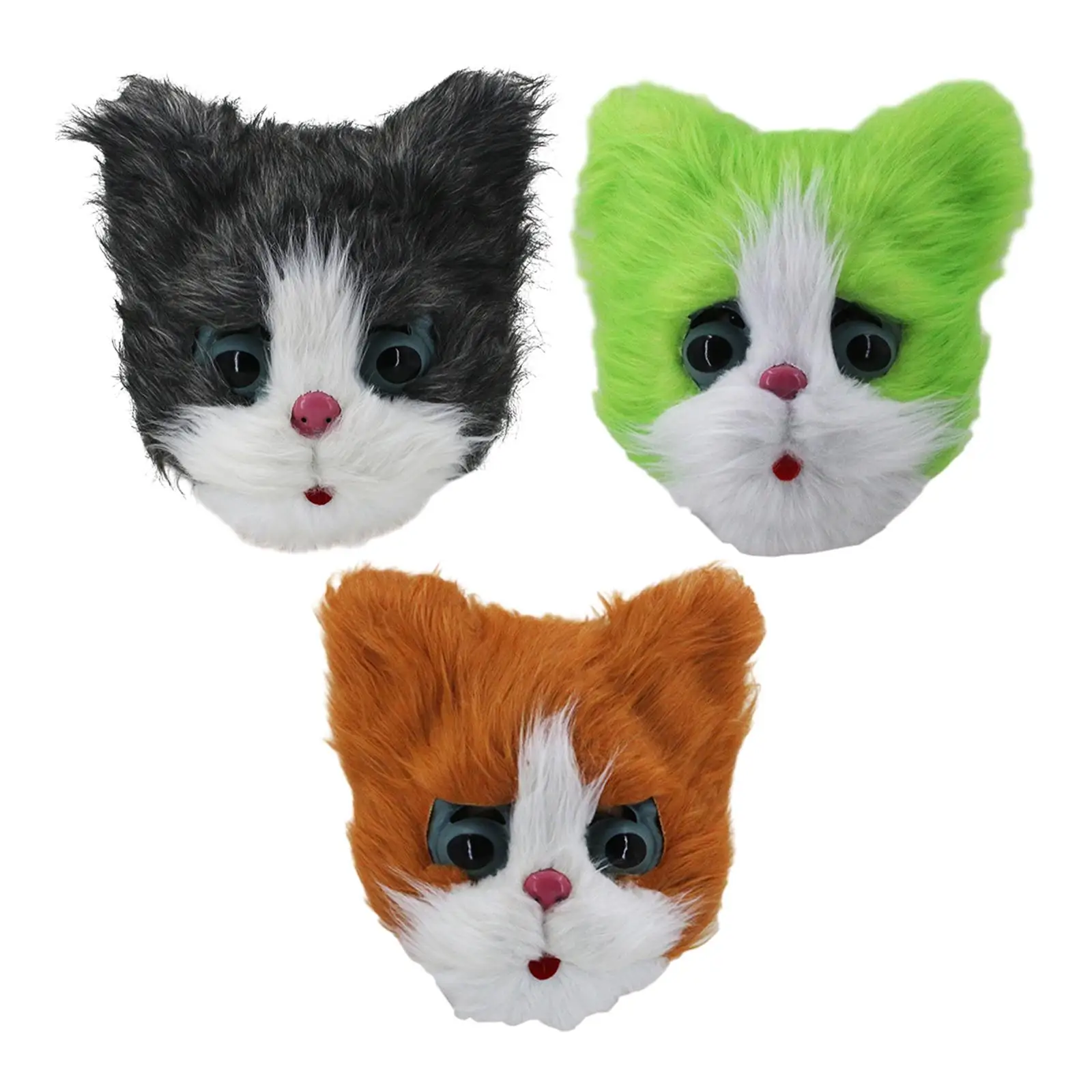 Cat Head Head Mask Animal Mask Halloween Mask Latex Construction With Clear Comfortable Breathable Wear Suitable