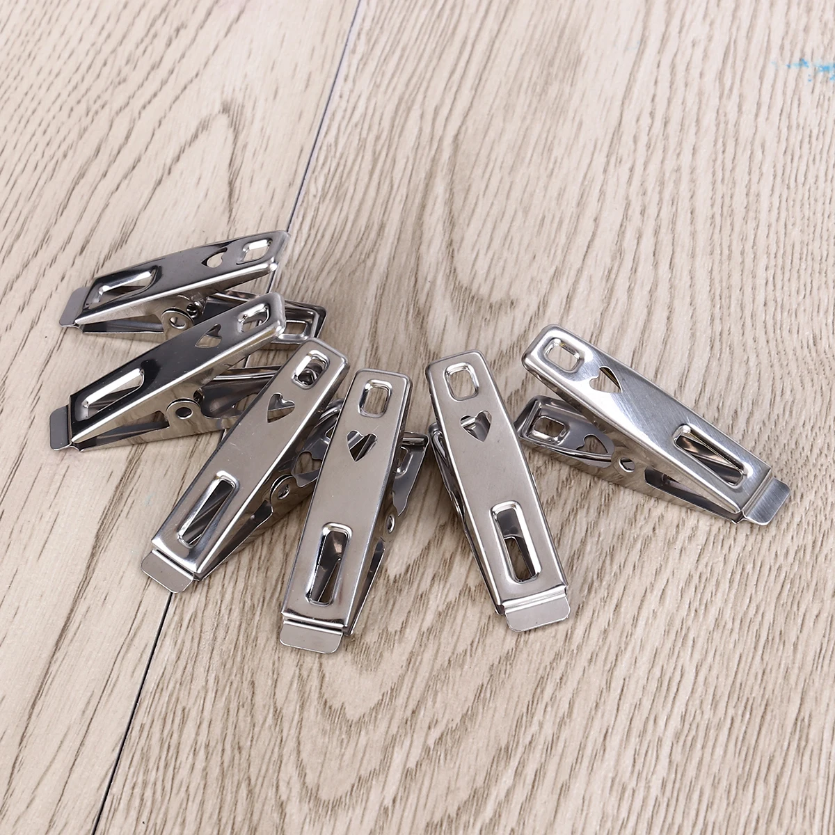 

40 Pcs Stainless Steel Clothes Drying Clip Outdoor Hanger Garment Hangers Metal Clips Pegs Coat