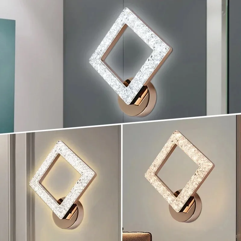 โคมไฟข้างเตียงตกแต่งห้องนอนใหม่ Master Living บันไดโมเดิร์นพื้นหลังทางเดิน Wall LIGHT