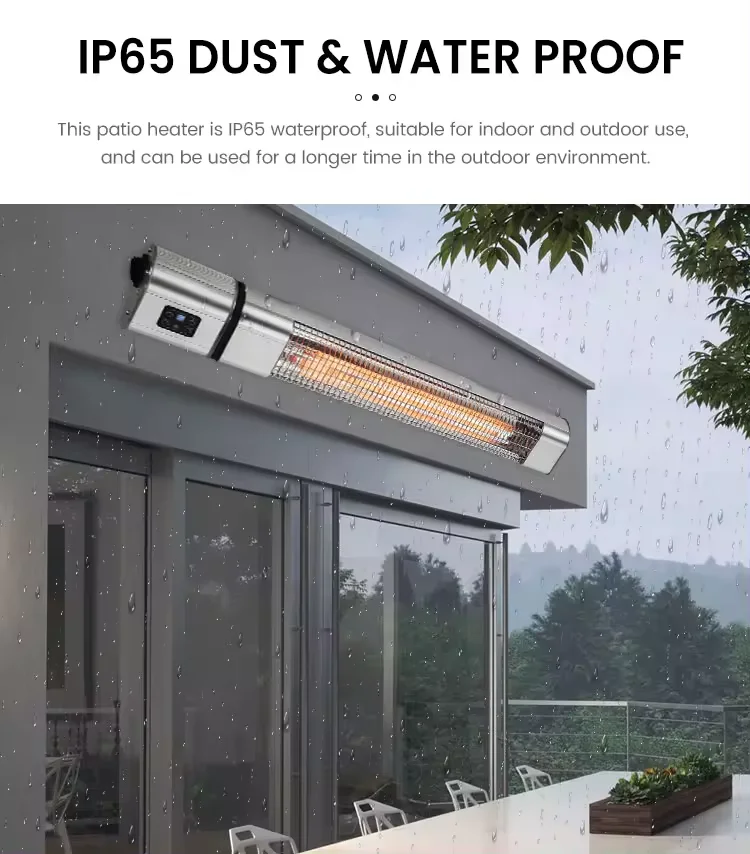 3000W Wall Mounted Outdoor Heater with Remote Control for Sydney Melbourne Cafes Cold Weather