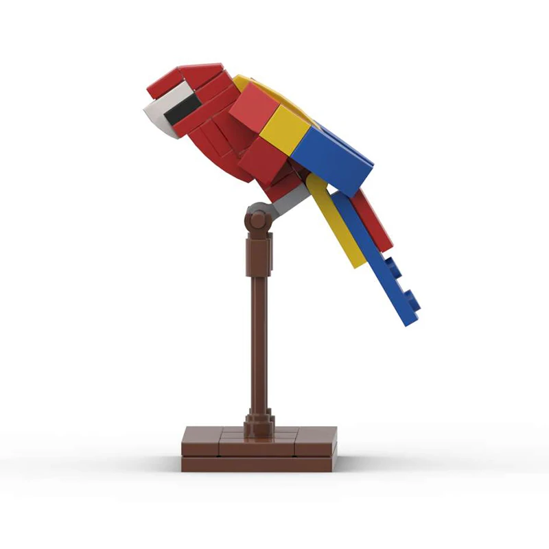Bausteine Möwe, Spatz, Papagei, Großspatz Modell DIY Kinderspielzeug Geburtstagsgeschenk MOC Spatz Kreatives Tier Fliegender Vogel – Detail 8