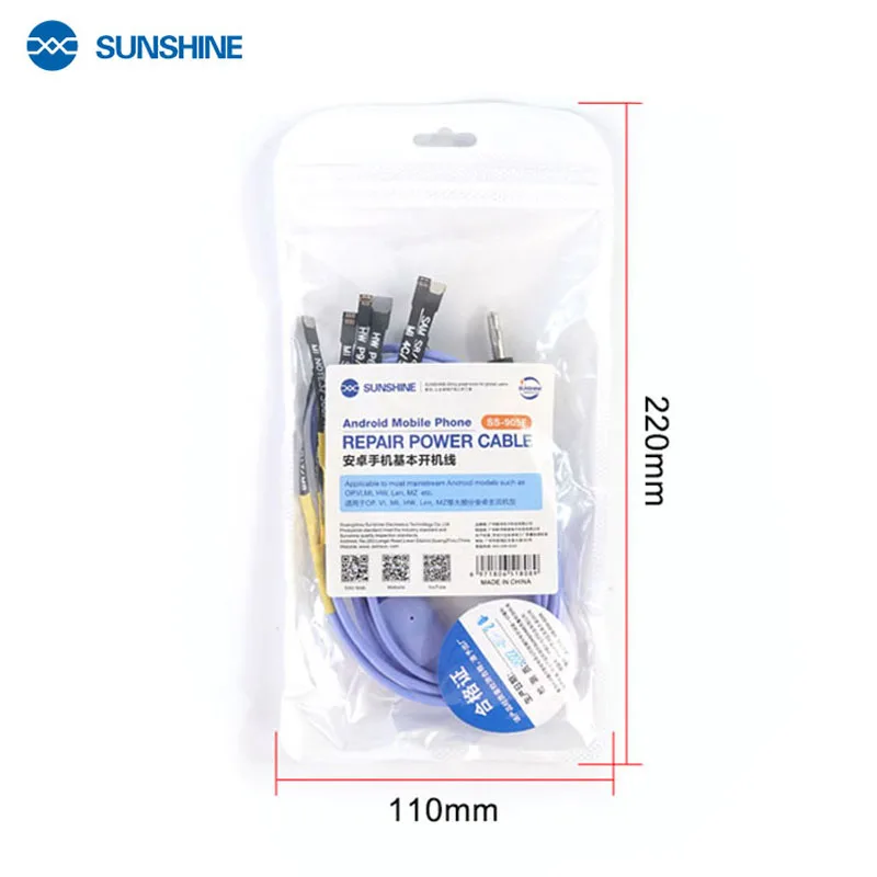 Sunshine SS-905F V2.0 Android Phone Boot Cable Test Control Line alimentatore per Samsung Huawei Xiaomi Repair Tools