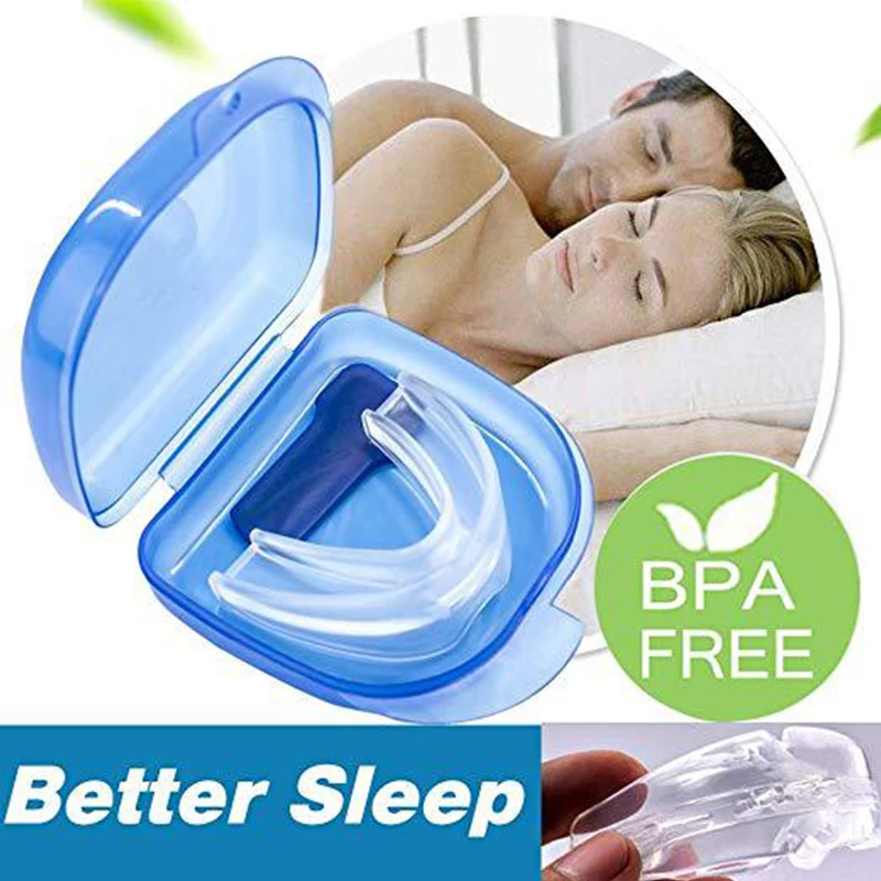 

BPA Free Stop Snoring Solution Sleep Quality Improve Mouth Guards Oral Hygiene Night Clenching Eliminate Bruxism Moldable Dental