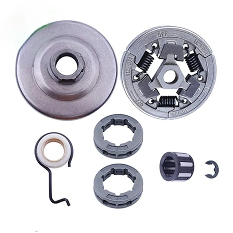 Chainsaw Clutch Drum Sprocket for Stihl MS361 MS440 MS461 MS460 044 046 with Worm Gear E-Clip Needle Bearing 3/8