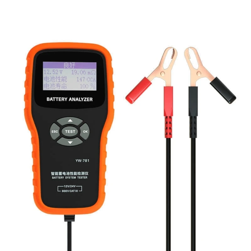 P9FD Multifunction Car Battery Tester For Light Trucks SUVs 12V 24V Systems Fast Accurate Diagnostic Device