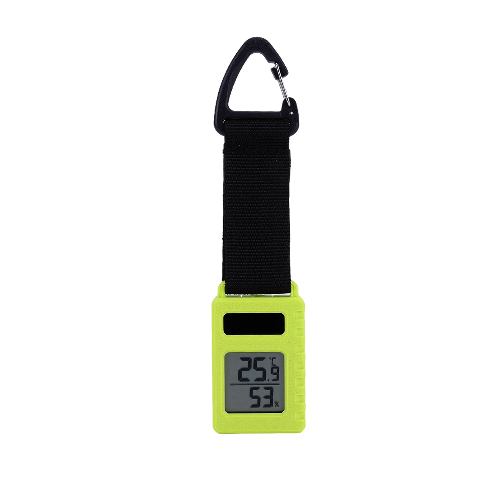 3D Printing Portable Mini Thermometers Solar Temp Humidity Meter Splash-Proof Outdoor Hygrometer Mountaineering Pendant Keychain