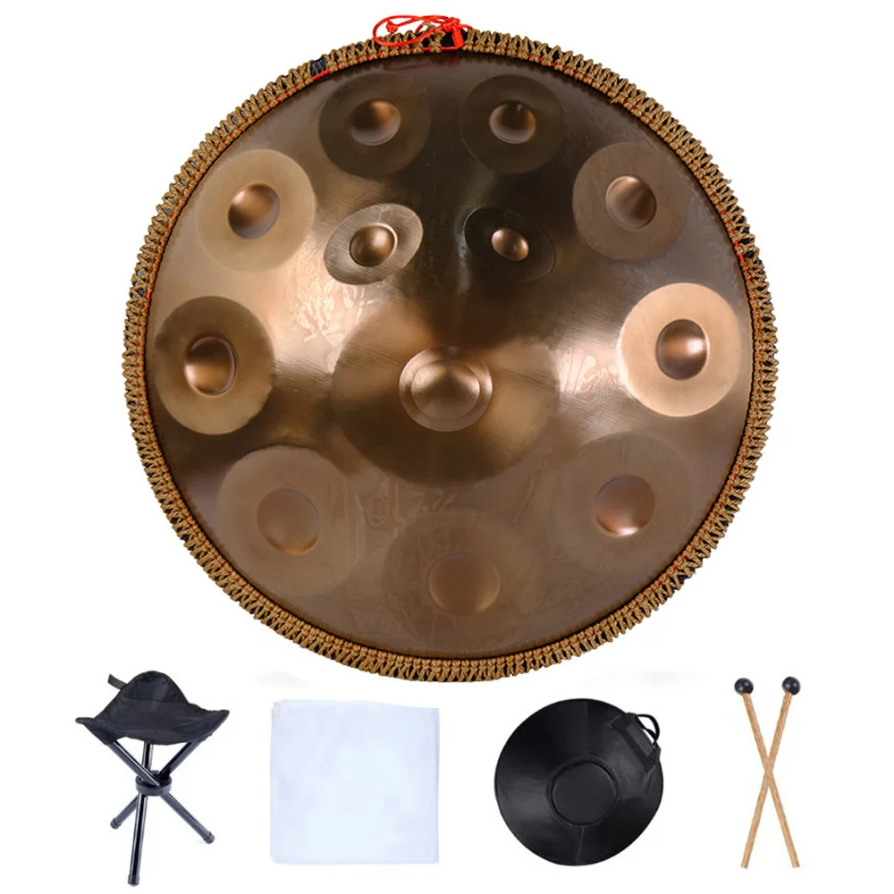 

440 HZ 432 HZ Handpan 22 Inch 9 10 12 14 Notes Glucophone Steel Tongue Drum Music Drum Ethereal Drum Percussion Instrument