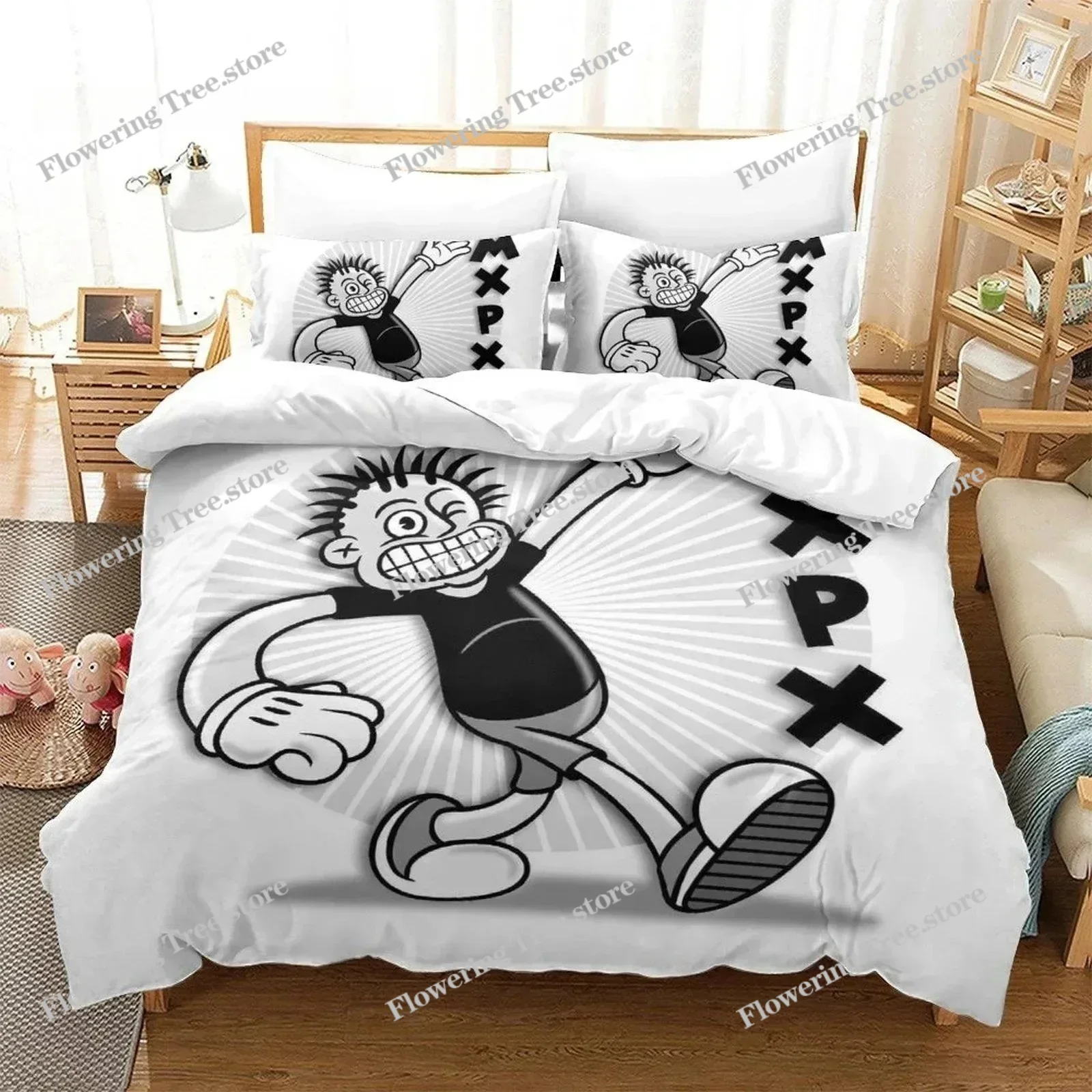 

3D Printed Rock music Mxpx Bedding Set Single Twin Full Queen King Size Bed Set Adult Kid Bedroom Duvet cover Sets Home Textiles