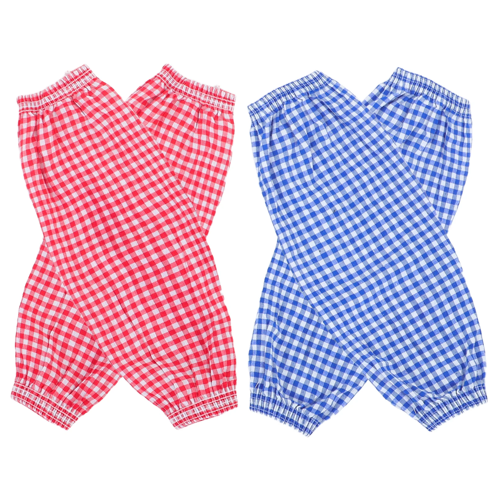 

2Pairs Oilproof Arm Oversleeves Plaid Cotton Linen Reusable Cooking Cleaning Gardening Work Sleeves Protector Comfortable