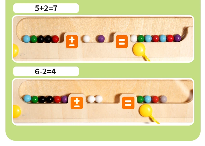 Magnetische Sortierspiele Montessori Puzzle Spielzeug Labyrinth Bord Lernen Farbe Zählen Anzahl Klassifizierung Holz Lernspielzeug – Detail 20