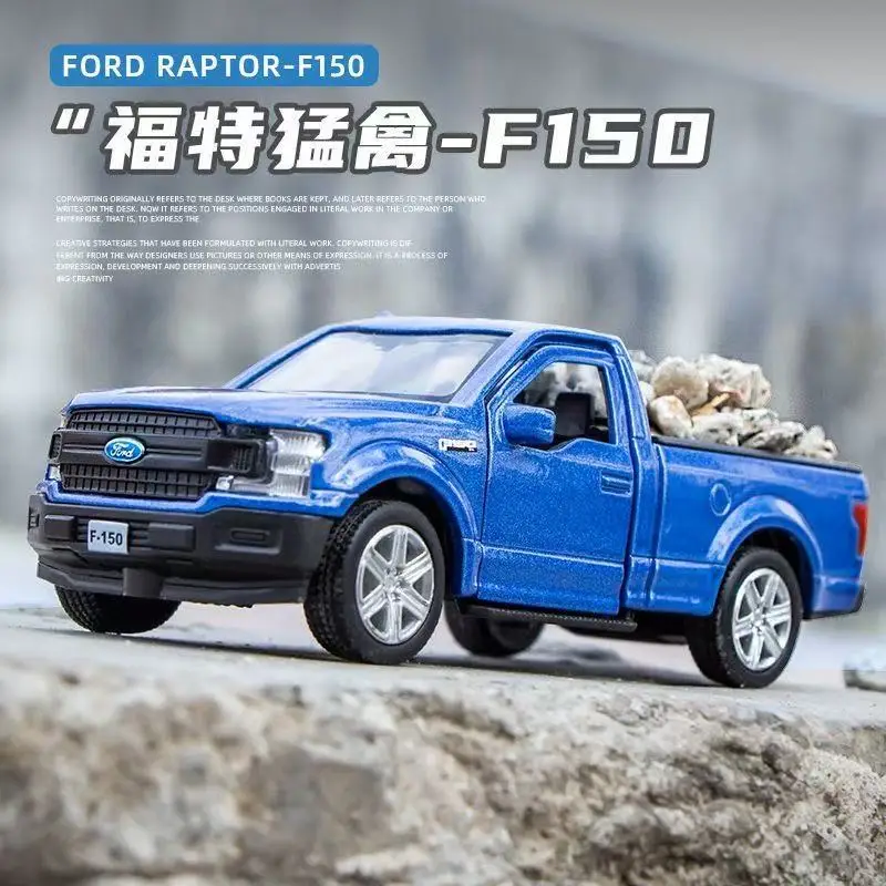 1:36 Ford F-150 Raptor Pickup with drive pull back models high simulation metal diecasts vehicles toys Collection gift F232
