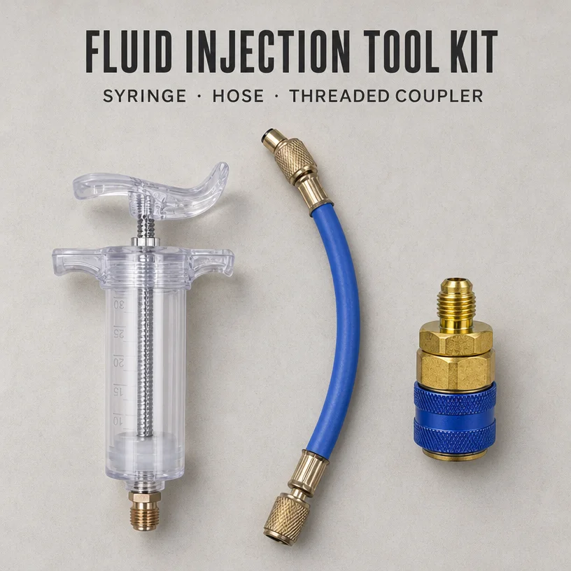 Auto AC Dye Injection Tool Hose, Liquid Oil Coolant Filling Tube, Air Conditioner Fluid Add Repair Accessory