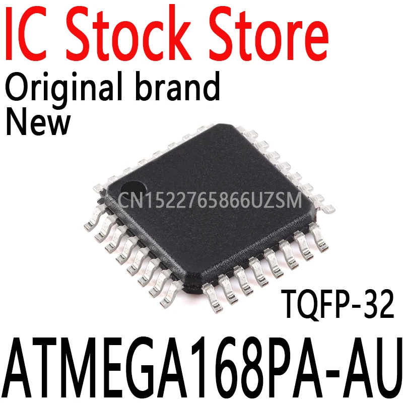 1PCS New and Original Atmega168pa TQFP-32 Microcontrolador De 8 Bits único Microcomputador Da Microplaqueta ATMEGA168PA-AU