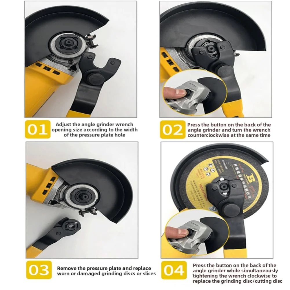 

1pc Angle Grinder Adjustable Pin Wrench Fastening And Removal Lock Nuts And Grinding Wheels For 4-5 Inch Angle Grinders Polisher