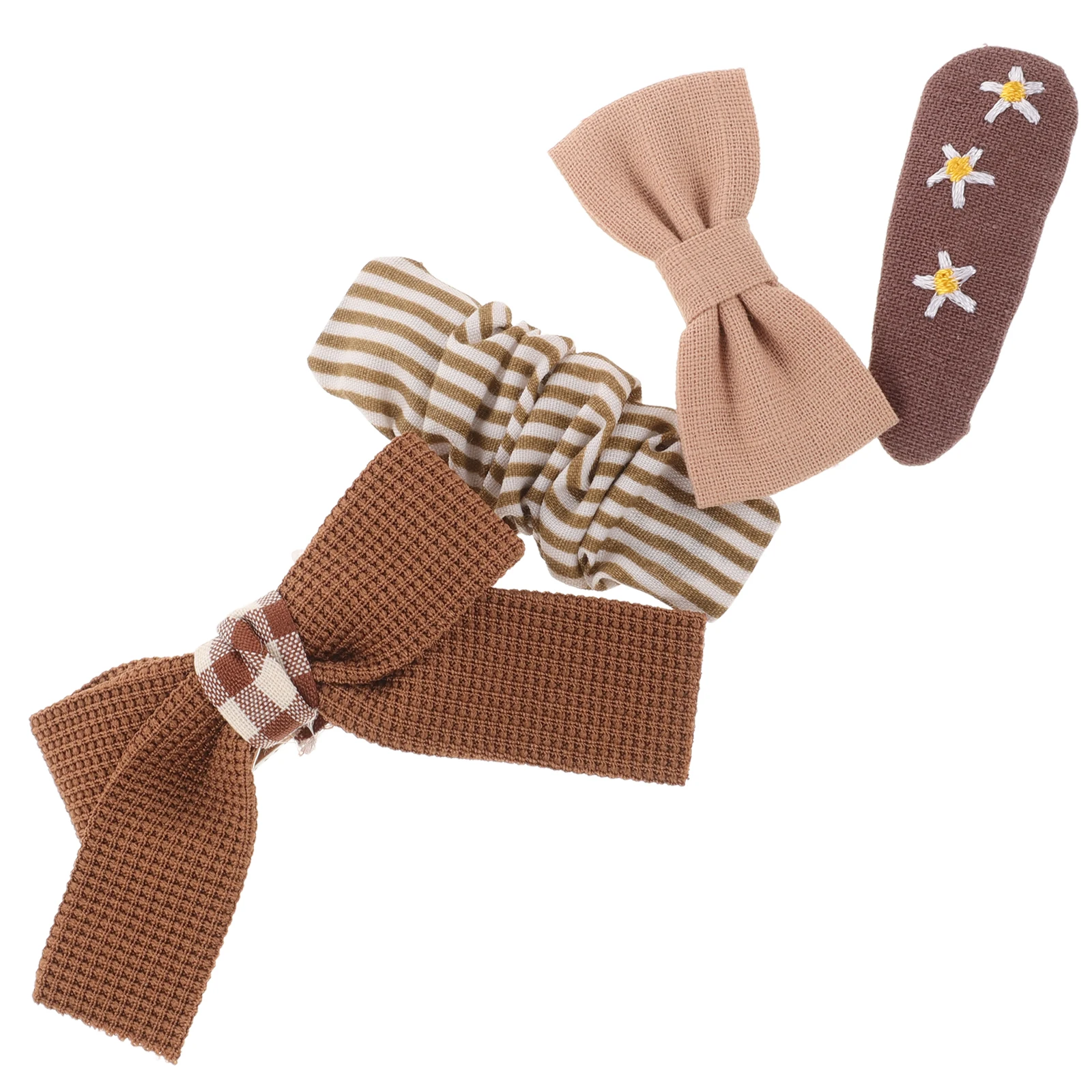 

4pcs Cute Bows Girls Toddler Baby Newborn Sweet Style Small Small Bows Bow Sets Girls Hair Clips Hair Accessories
