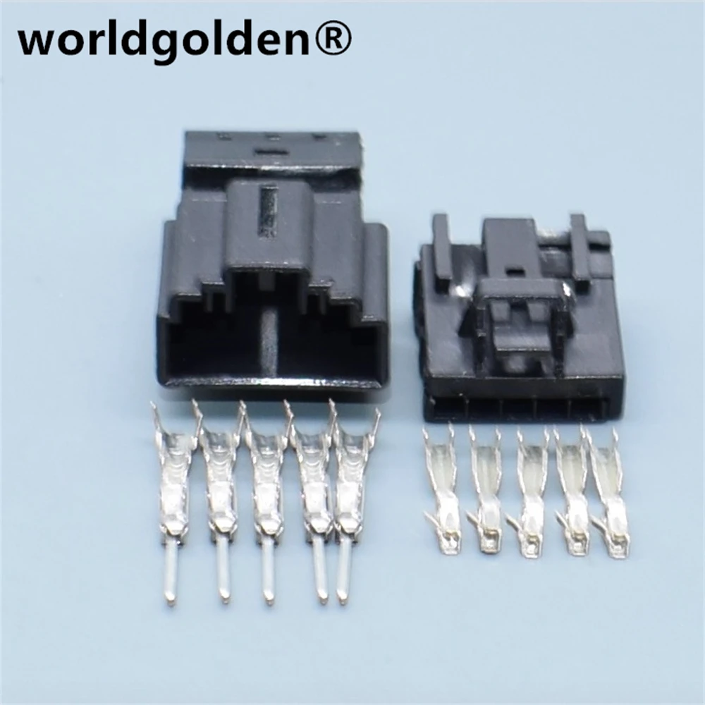 Worldgolden 5 pinos 0.6mm auto elétrico habitação plug fio chicote de fios cabo conector plug 8r0973605 8r0 973 605