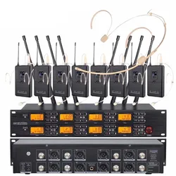TKG 650-690MHz UR-8000 UHF 8 channels wireless head microphone wireless microphone headset