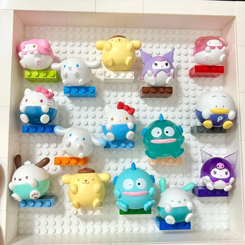 

Подлинная в наличии Kawaii круглая и круглая серия слепая сумка настольные украшения милая игрушка Kuromi модный предмет подарок на день рождения для девочки