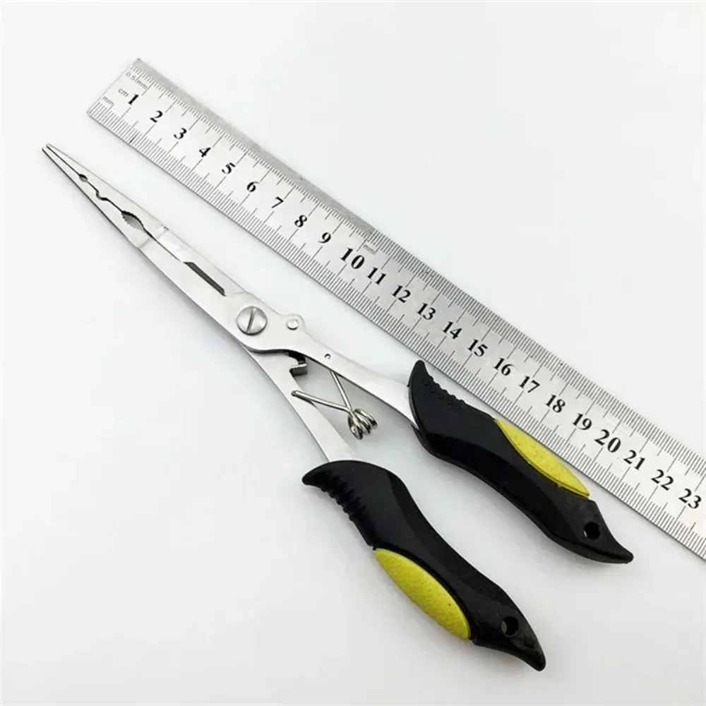 Fishing pliers ergonomics anti-slip high strength multifunctional cutting fishing line tied hooks pliers fishing equipment ﻿