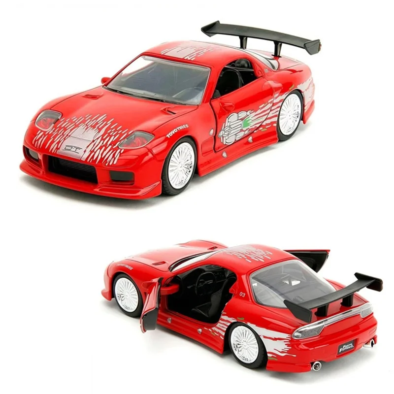 1:32 Mazda RX7 Alloy Modified Sports Car Model Diecasts Metal Classic Track Racing Vehicles Car Model High Simulation Kids Gifts