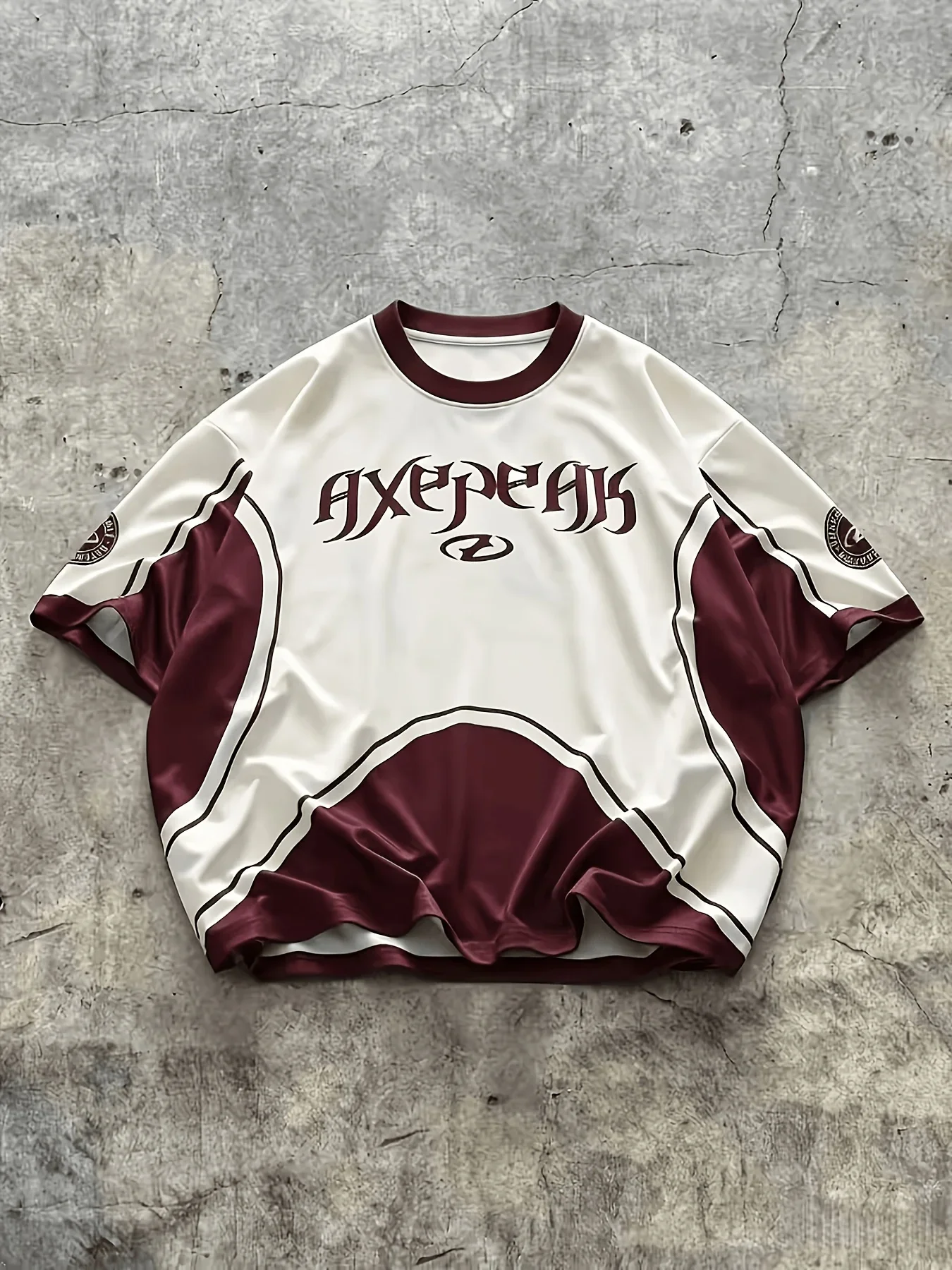 Unisex Retro Sports Jersey Gothic Number 95 Print Color Block Daily Streetwear Short Sleeve Athletic Top  Streetwear Harajuku