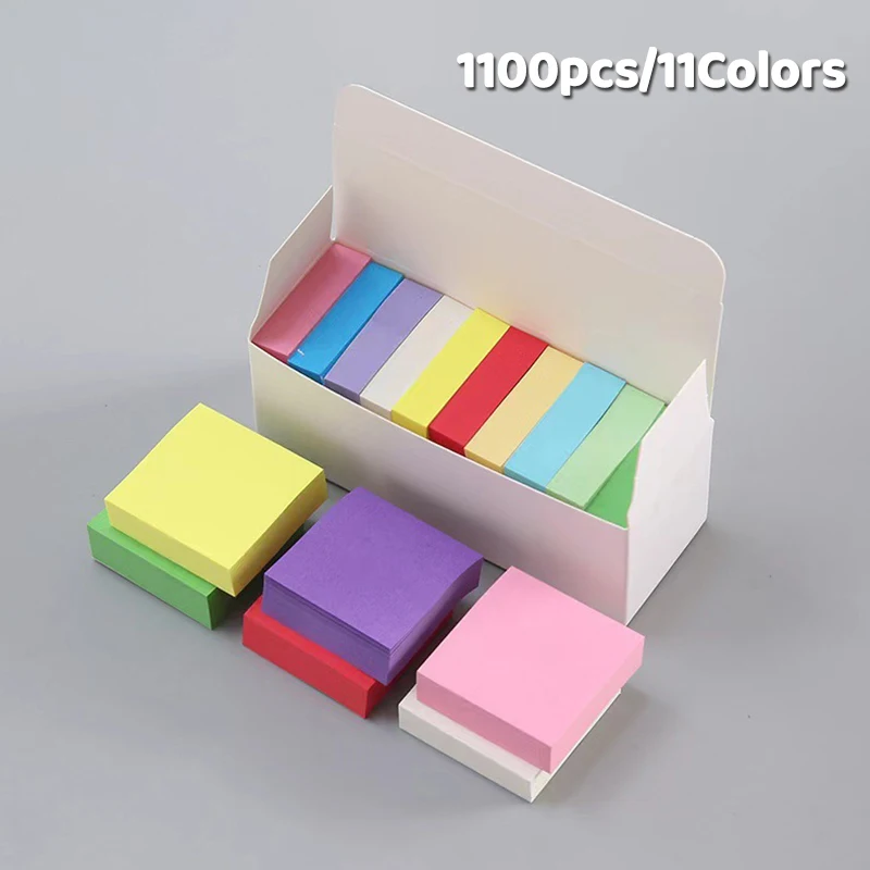 11 لون/صندوق 2025 دفاتر جديدة لوحات مذكرة ملاحظات لاصقة مخطط ملصقات لطلاب المكاتب لوازم مكتبية مدرسية #4