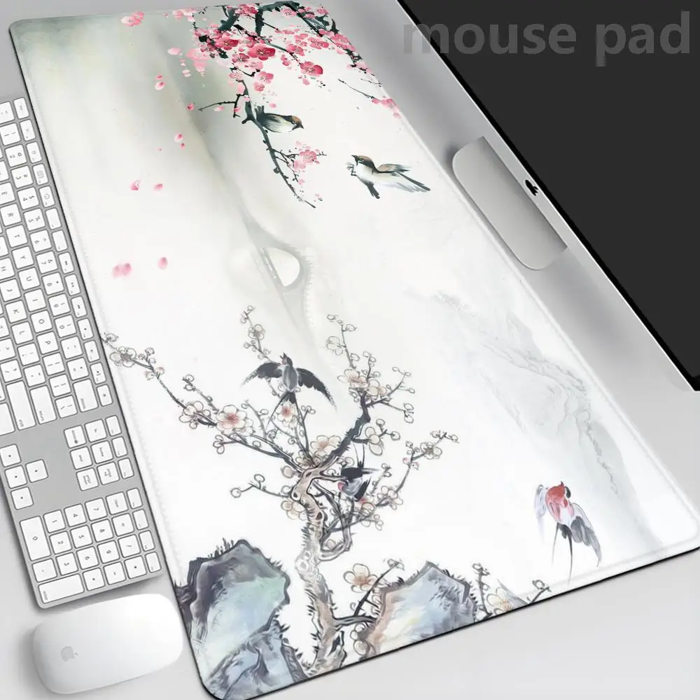 

Cherry Blossom Mouse Pad Sakura Japanese Gaming Home Mousepad XXL Keyboard Mat Office Carpet Laptop Mice Pad Desk Accessory