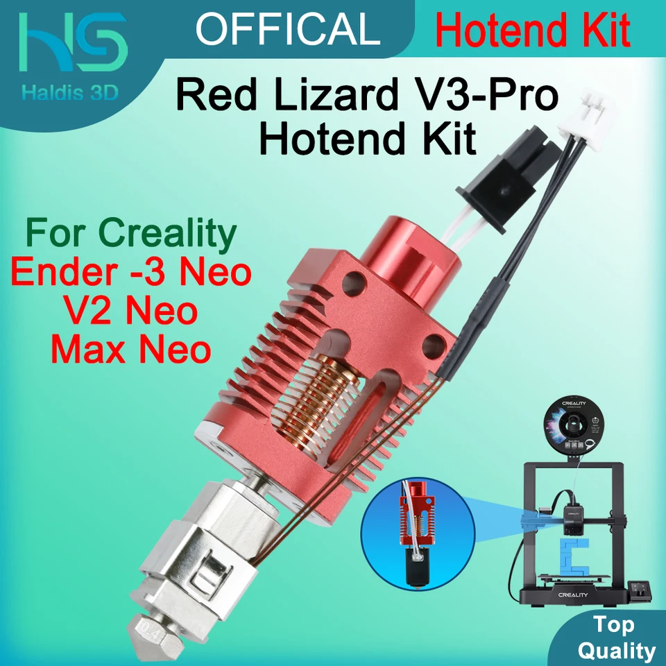 Creality Ender-3 Neo Hotend Kit for V2 Max Red Lizard V3-Pro