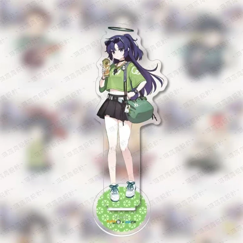 Hayase Yuuka Tendou Aris شخصية أنيمي الأزرق الأرشيف لعبة أرقام امرأة تأثيري عمل الوقوف تمثال نموذج ألعاب الدمى الاكريليك هدية #5