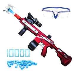 New M416 Manual & Electric Splatter Gun 2-in-1 water Ball Blaster With 10000 Eco-Friendly Water Beads Goggles For Outdoor Toys